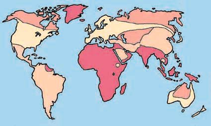 Världskarta: Kolonialsystemete 1920